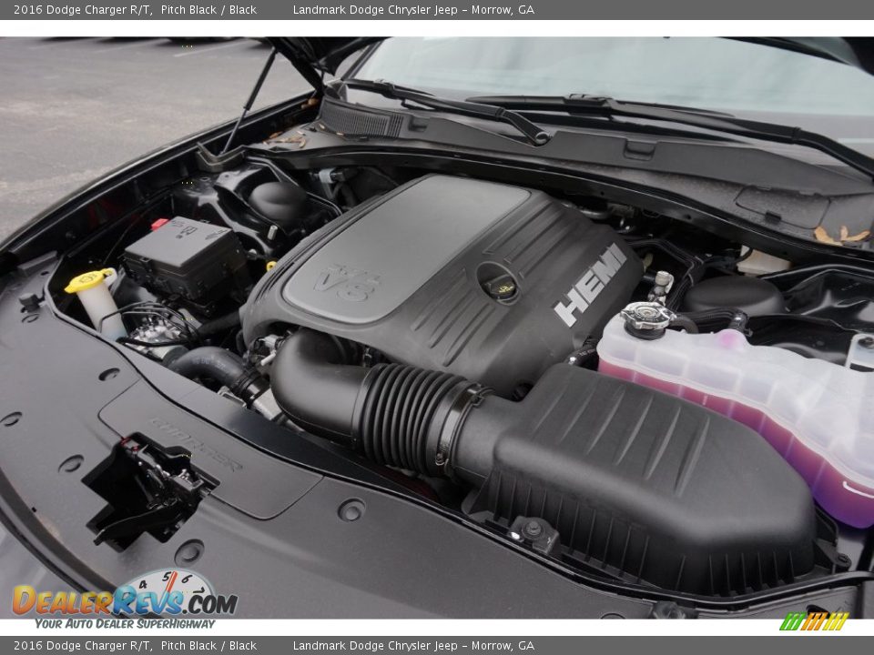 2016 Dodge Charger R/T Pitch Black / Black Photo #9