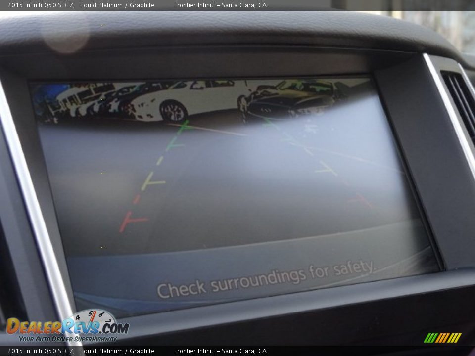 2015 Infiniti Q50 S 3.7 Liquid Platinum / Graphite Photo #25