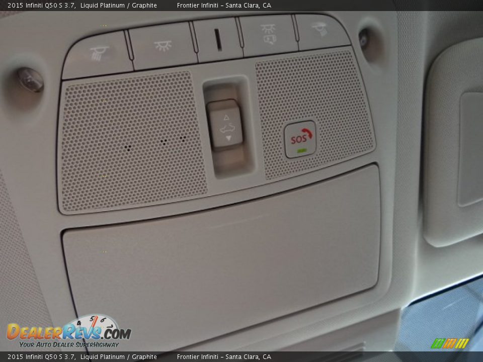 2015 Infiniti Q50 S 3.7 Liquid Platinum / Graphite Photo #27