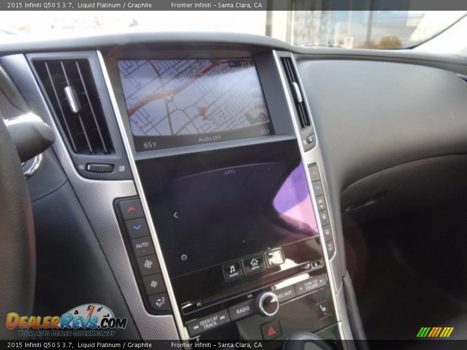 2015 Infiniti Q50 S 3.7 Liquid Platinum / Graphite Photo #29