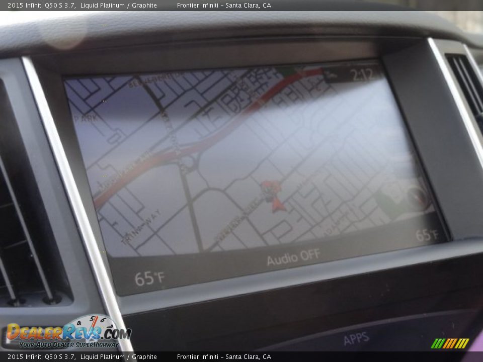 2015 Infiniti Q50 S 3.7 Liquid Platinum / Graphite Photo #30