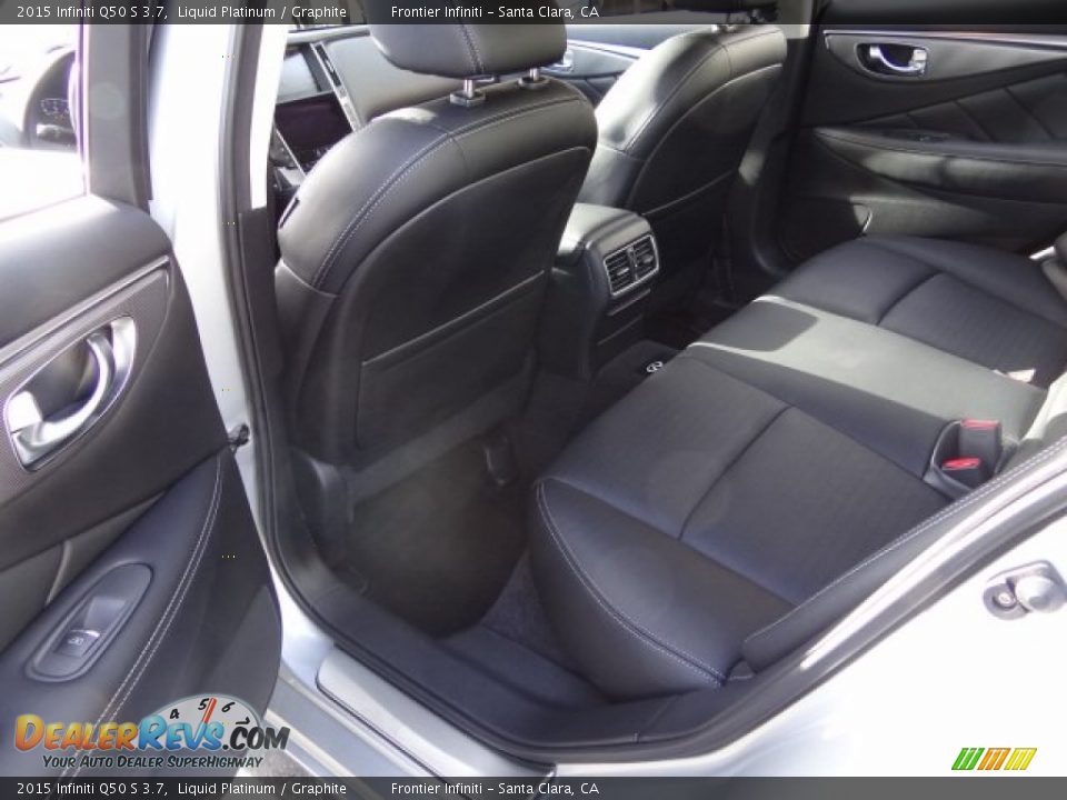 2015 Infiniti Q50 S 3.7 Liquid Platinum / Graphite Photo #31