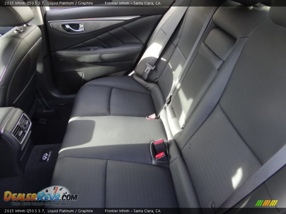 2015 Infiniti Q50 S 3.7 Liquid Platinum / Graphite Photo #33