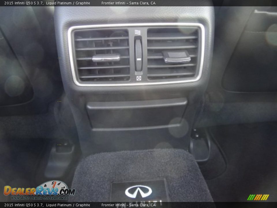 2015 Infiniti Q50 S 3.7 Liquid Platinum / Graphite Photo #34