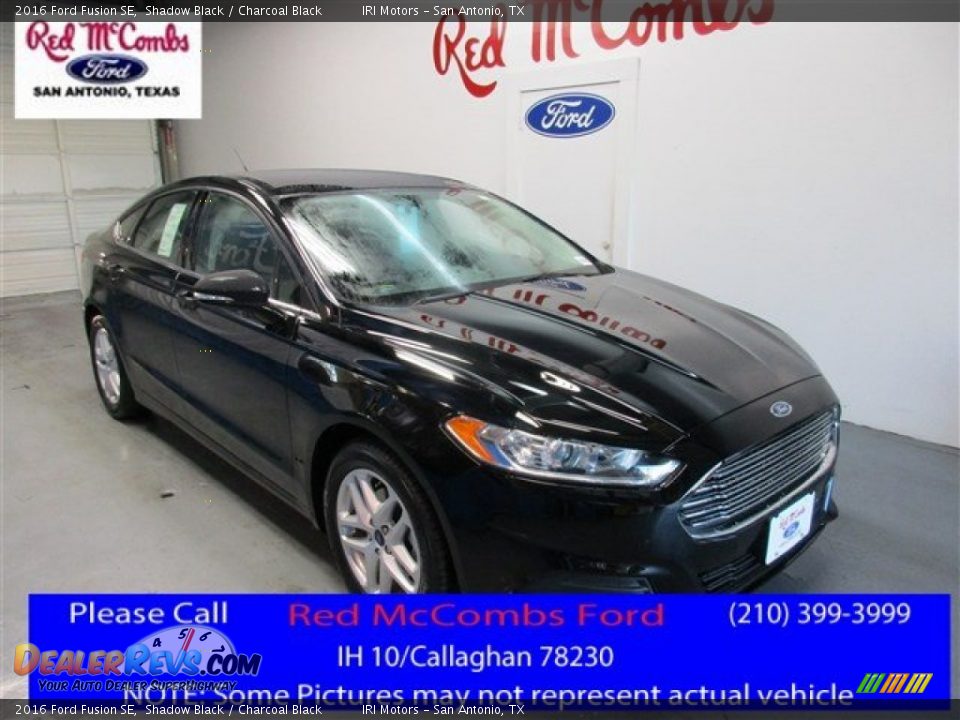 2016 Ford Fusion SE Shadow Black / Charcoal Black Photo #1