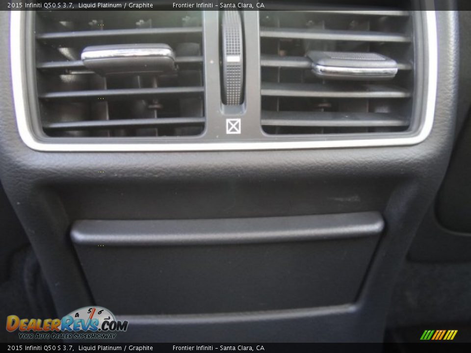2015 Infiniti Q50 S 3.7 Liquid Platinum / Graphite Photo #35
