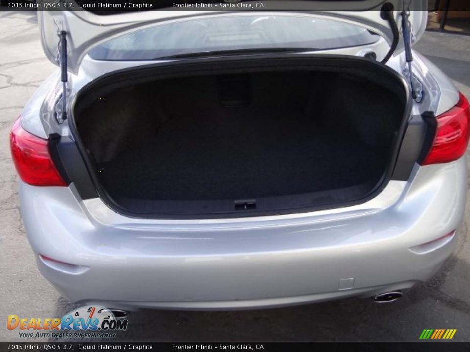 2015 Infiniti Q50 S 3.7 Liquid Platinum / Graphite Photo #36