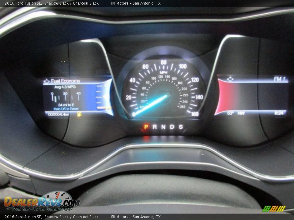 2016 Ford Fusion SE Shadow Black / Charcoal Black Photo #20