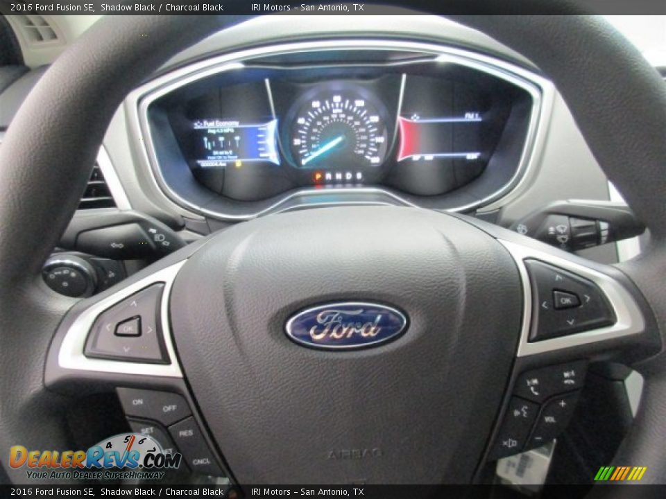 2016 Ford Fusion SE Shadow Black / Charcoal Black Photo #21