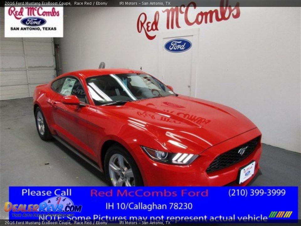 2016 Ford Mustang EcoBoost Coupe Race Red / Ebony Photo #1