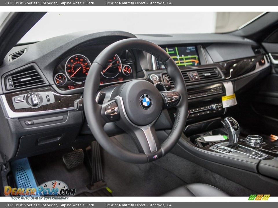 2016 BMW 5 Series 535i Sedan Alpine White / Black Photo #6
