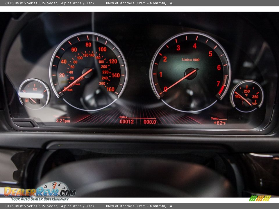 2016 BMW 5 Series 535i Sedan Alpine White / Black Photo #8