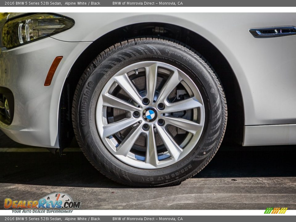 2016 BMW 5 Series 528i Sedan Alpine White / Black Photo #8
