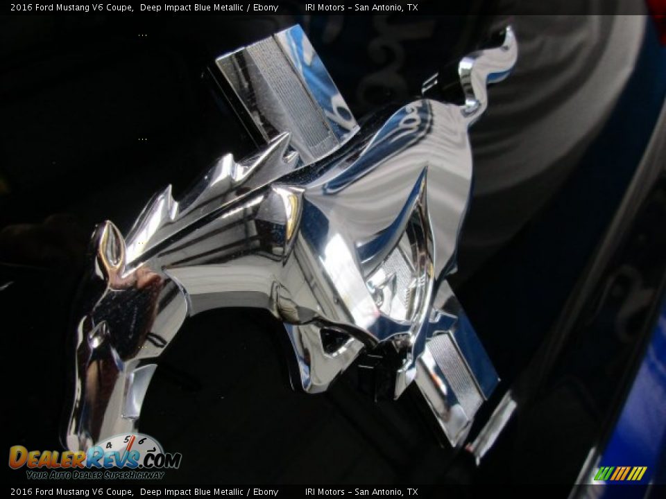 2016 Ford Mustang V6 Coupe Deep Impact Blue Metallic / Ebony Photo #5