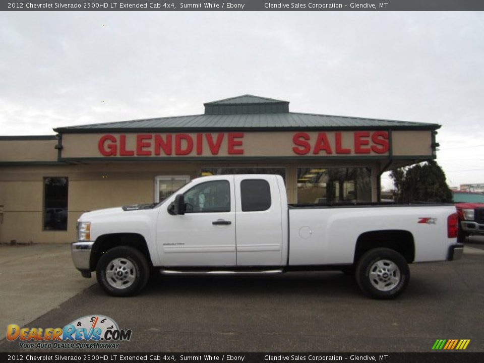 2012 Chevrolet Silverado 2500HD LT Extended Cab 4x4 Summit White / Ebony Photo #2
