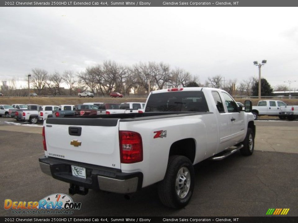 2012 Chevrolet Silverado 2500HD LT Extended Cab 4x4 Summit White / Ebony Photo #4