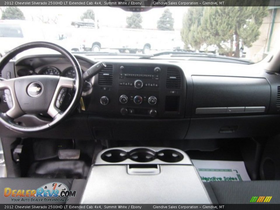 2012 Chevrolet Silverado 2500HD LT Extended Cab 4x4 Summit White / Ebony Photo #13