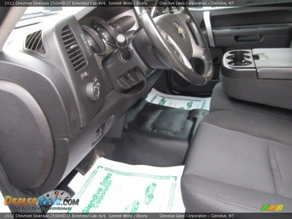 2012 Chevrolet Silverado 2500HD LT Extended Cab 4x4 Summit White / Ebony Photo #14