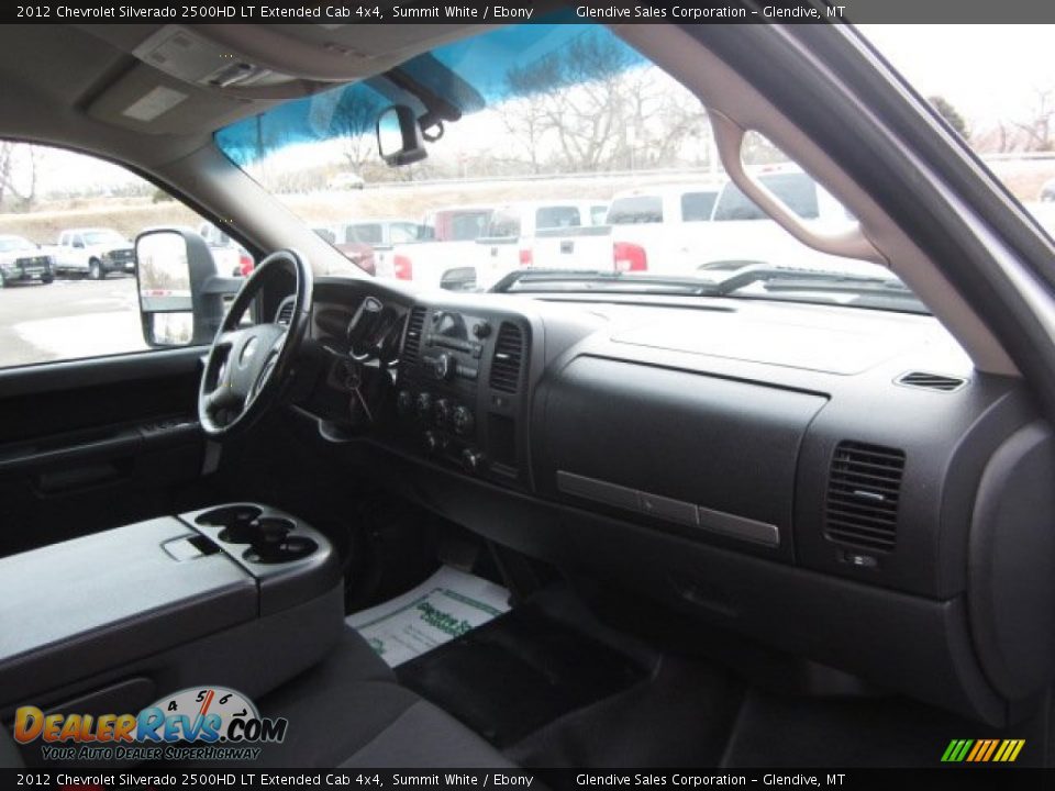 2012 Chevrolet Silverado 2500HD LT Extended Cab 4x4 Summit White / Ebony Photo #19