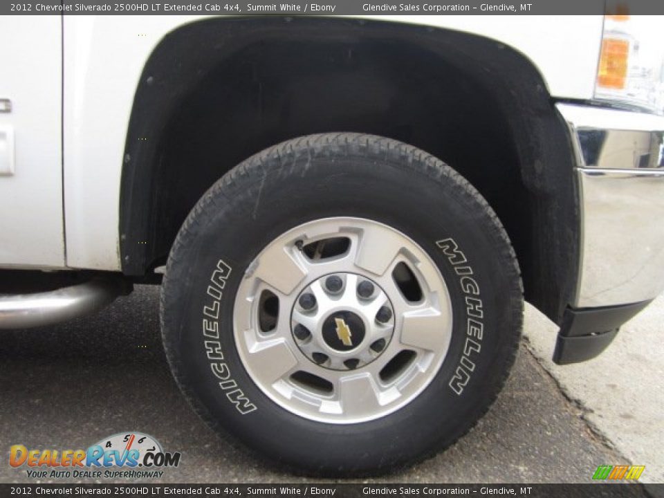 2012 Chevrolet Silverado 2500HD LT Extended Cab 4x4 Summit White / Ebony Photo #20
