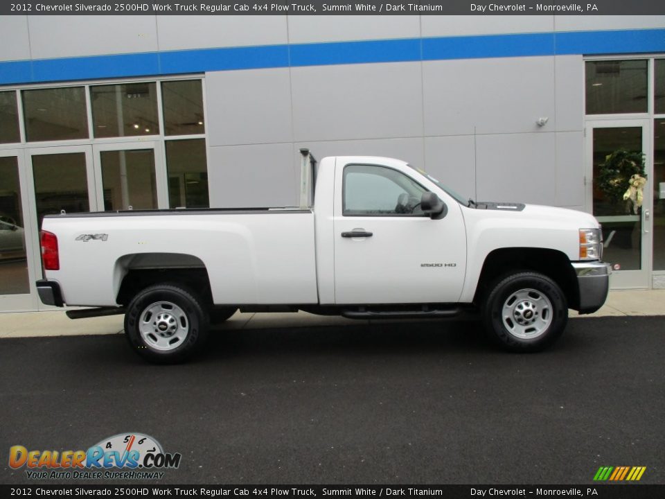 2012 Chevrolet Silverado 2500HD Work Truck Regular Cab 4x4 Plow Truck Summit White / Dark Titanium Photo #2