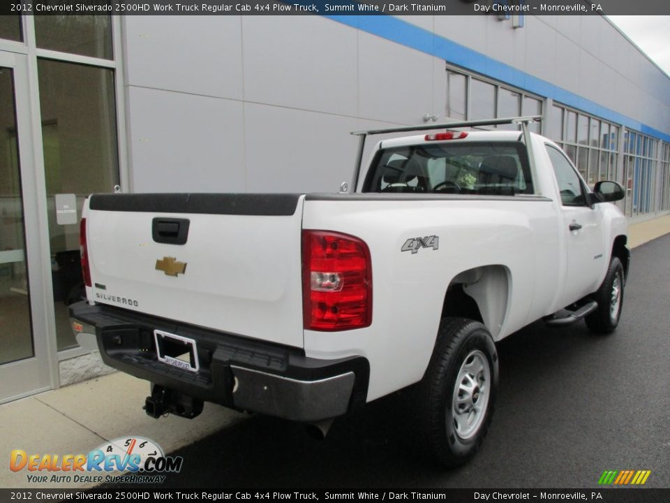 2012 Chevrolet Silverado 2500HD Work Truck Regular Cab 4x4 Plow Truck Summit White / Dark Titanium Photo #4