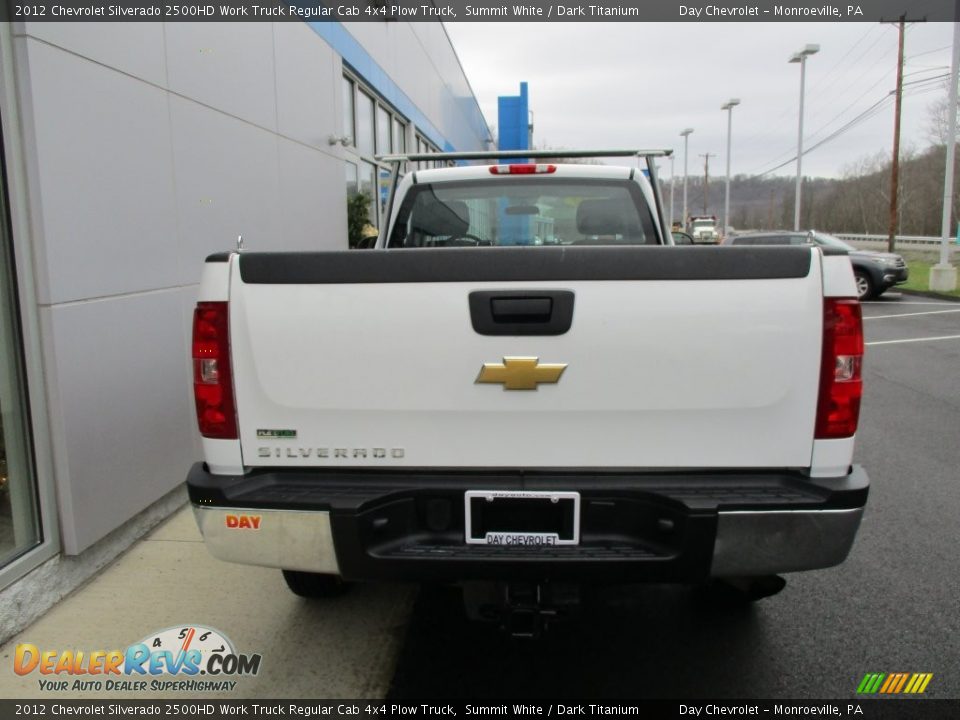 2012 Chevrolet Silverado 2500HD Work Truck Regular Cab 4x4 Plow Truck Summit White / Dark Titanium Photo #5