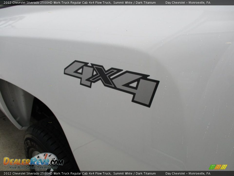 2012 Chevrolet Silverado 2500HD Work Truck Regular Cab 4x4 Plow Truck Summit White / Dark Titanium Photo #10