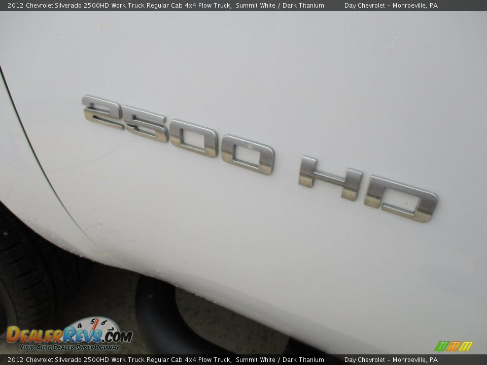 2012 Chevrolet Silverado 2500HD Work Truck Regular Cab 4x4 Plow Truck Summit White / Dark Titanium Photo #13