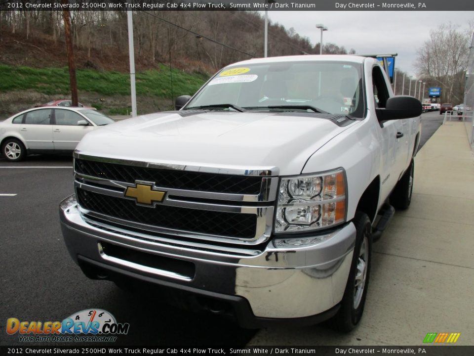 2012 Chevrolet Silverado 2500HD Work Truck Regular Cab 4x4 Plow Truck Summit White / Dark Titanium Photo #16