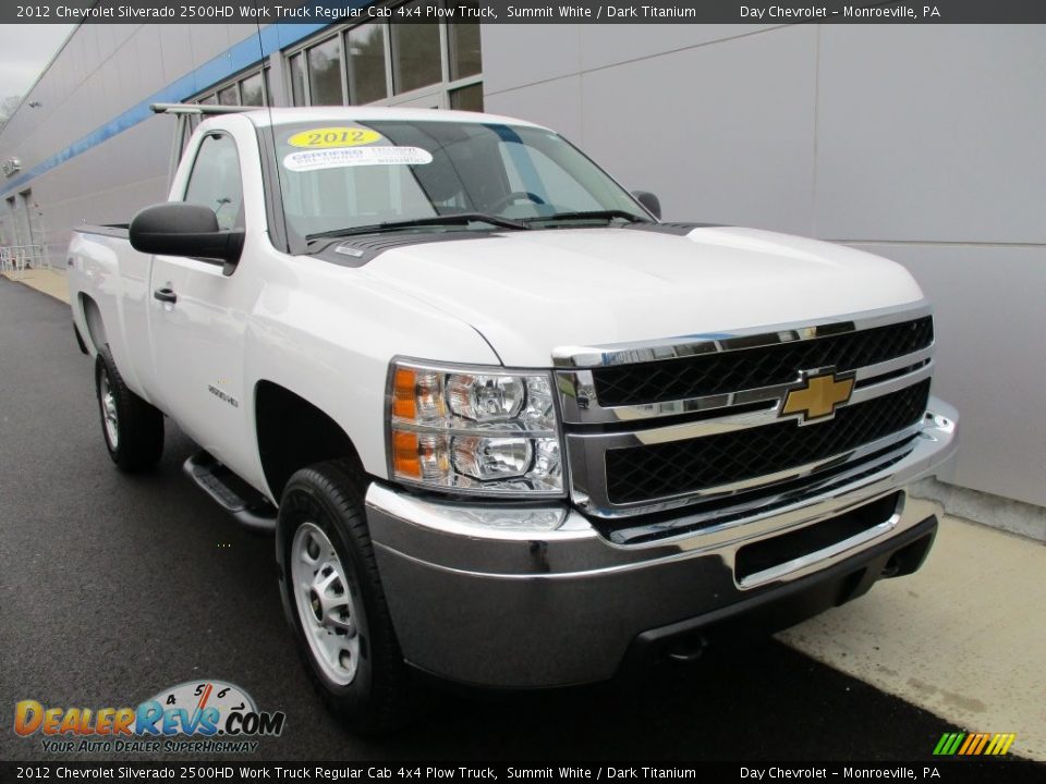 2012 Chevrolet Silverado 2500HD Work Truck Regular Cab 4x4 Plow Truck Summit White / Dark Titanium Photo #18