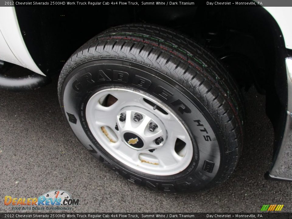 2012 Chevrolet Silverado 2500HD Work Truck Regular Cab 4x4 Plow Truck Summit White / Dark Titanium Photo #19