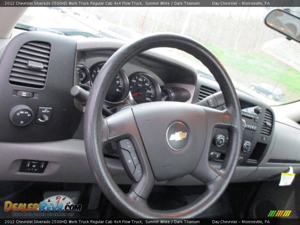 2012 Chevrolet Silverado 2500HD Work Truck Regular Cab 4x4 Plow Truck Summit White / Dark Titanium Photo #26