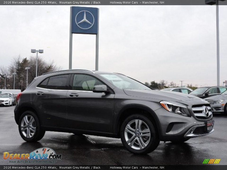 2016 Mercedes-Benz GLA 250 4Matic Mountain Grey Metallic / Black Photo #3