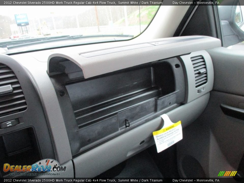 2012 Chevrolet Silverado 2500HD Work Truck Regular Cab 4x4 Plow Truck Summit White / Dark Titanium Photo #30