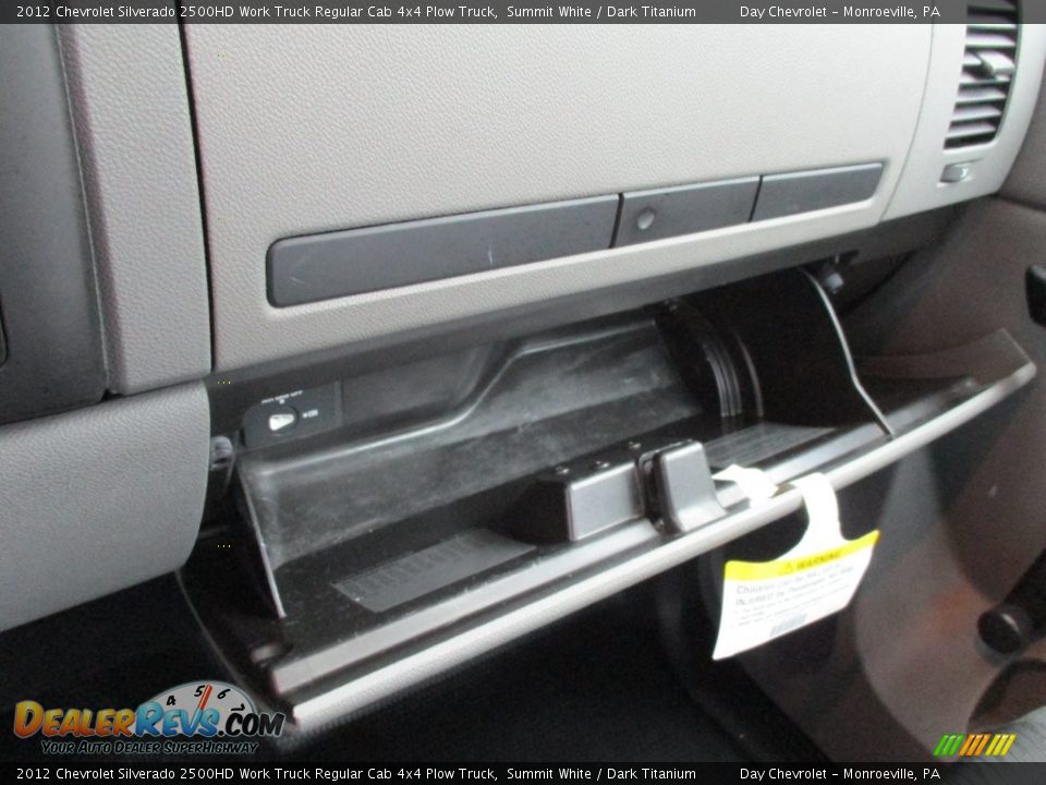 2012 Chevrolet Silverado 2500HD Work Truck Regular Cab 4x4 Plow Truck Summit White / Dark Titanium Photo #31