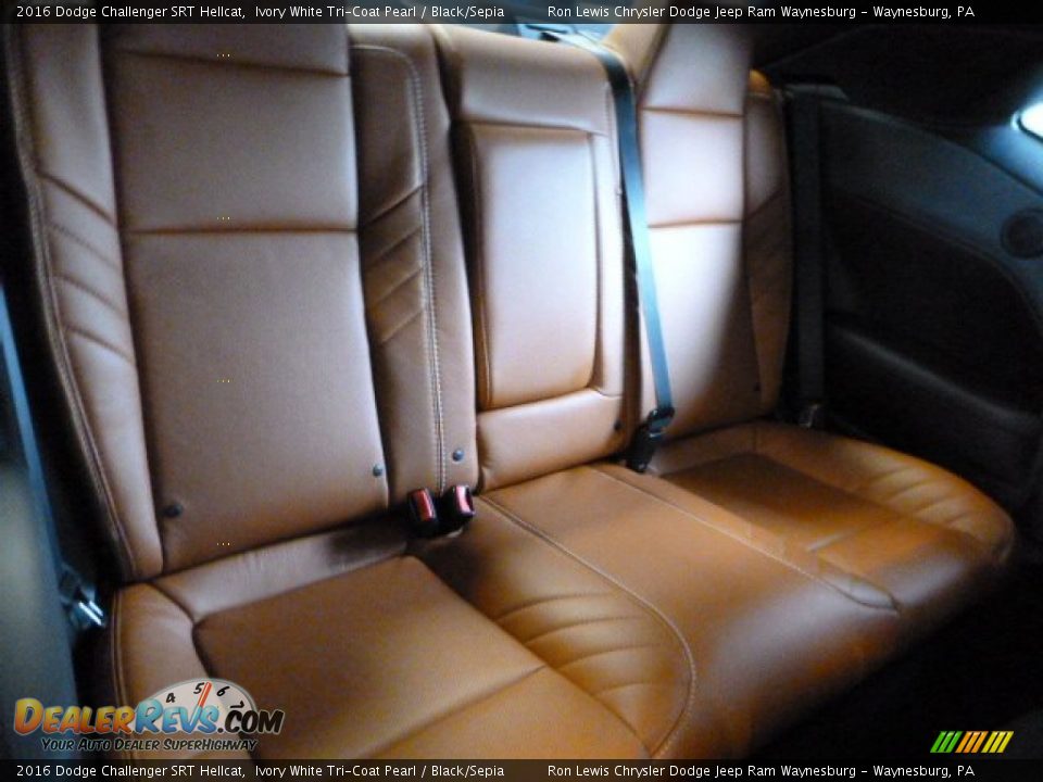 Rear Seat of 2016 Dodge Challenger SRT Hellcat Photo #10