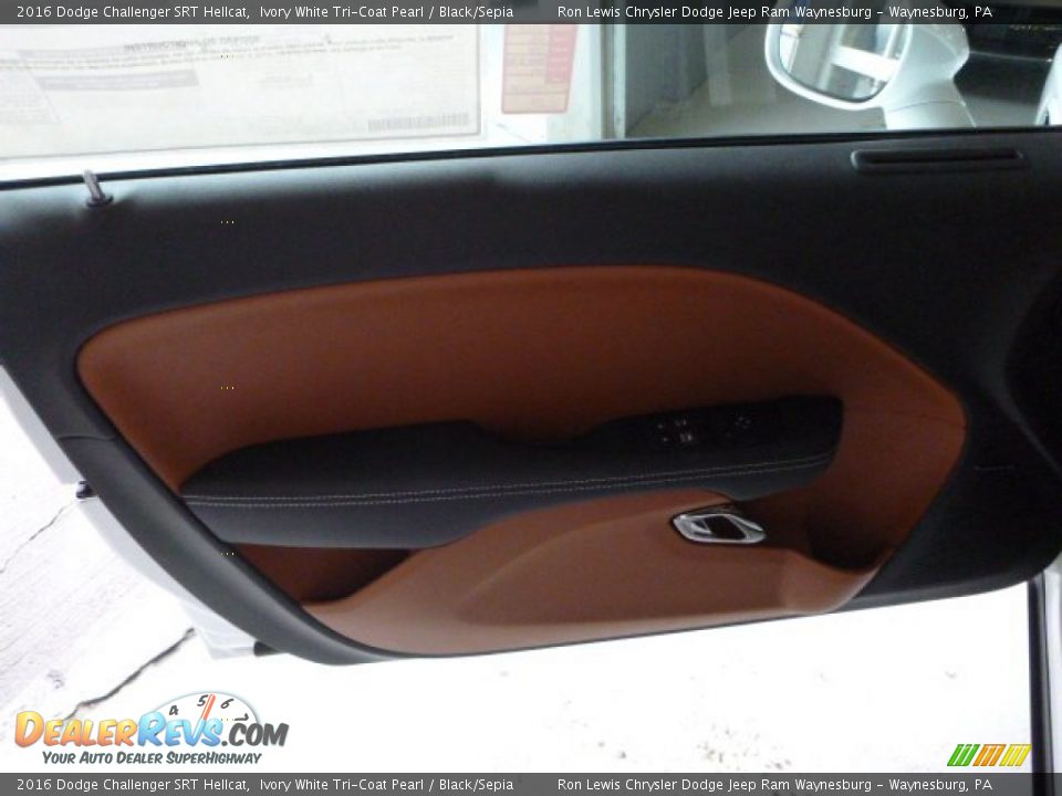 Door Panel of 2016 Dodge Challenger SRT Hellcat Photo #13