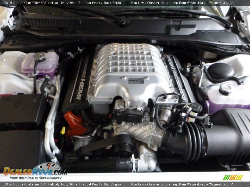 2016 Dodge Challenger SRT Hellcat 6.2 Liter SRT Hellcat HEMI Supercharged OHV 16-Valve VVT V8 Engine Photo #18