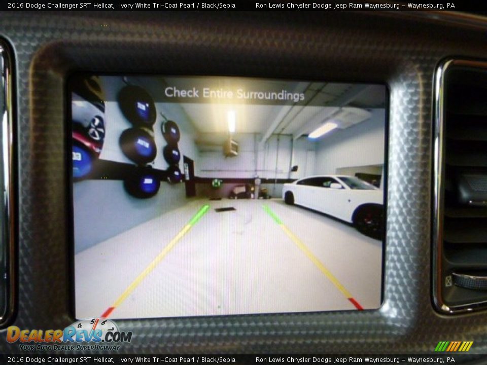 2016 Dodge Challenger SRT Hellcat Ivory White Tri-Coat Pearl / Black/Sepia Photo #19