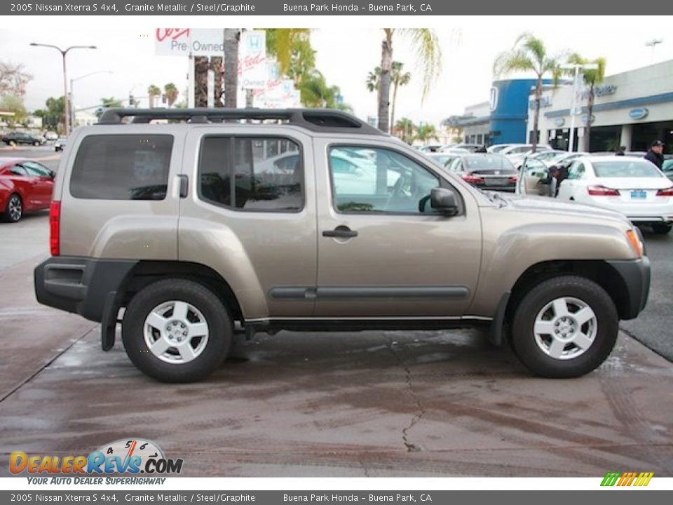 2005 Nissan Xterra S 4x4 Granite Metallic / Steel/Graphite Photo #12