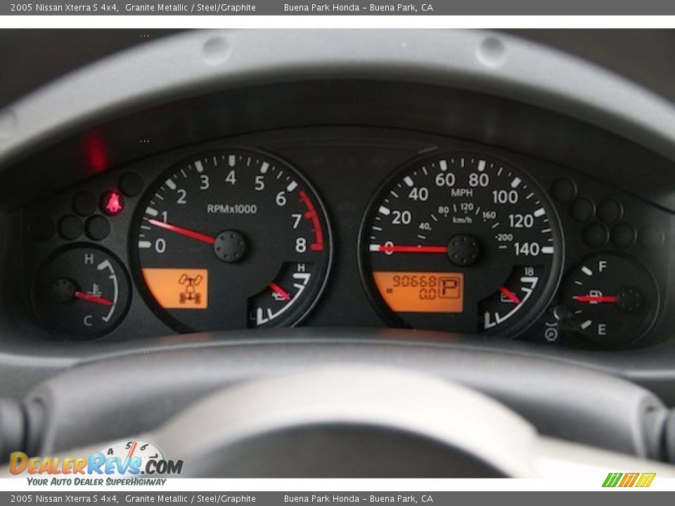 2005 Nissan Xterra S 4x4 Granite Metallic / Steel/Graphite Photo #21