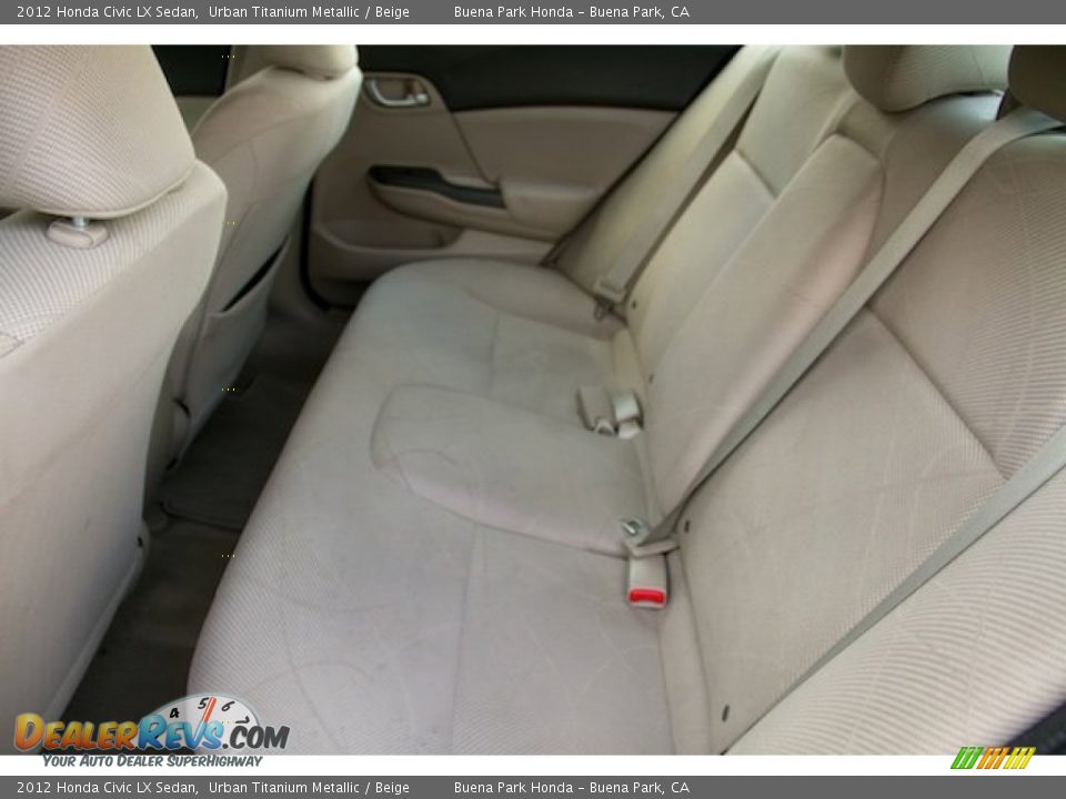 2012 Honda Civic LX Sedan Urban Titanium Metallic / Beige Photo #4