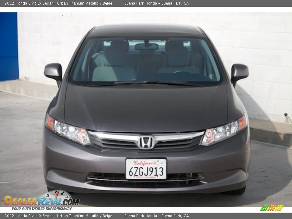 2012 Honda Civic LX Sedan Urban Titanium Metallic / Beige Photo #7