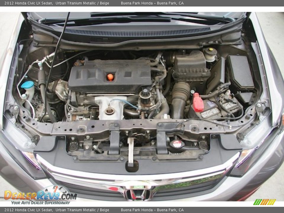 2012 Honda Civic LX Sedan Urban Titanium Metallic / Beige Photo #23