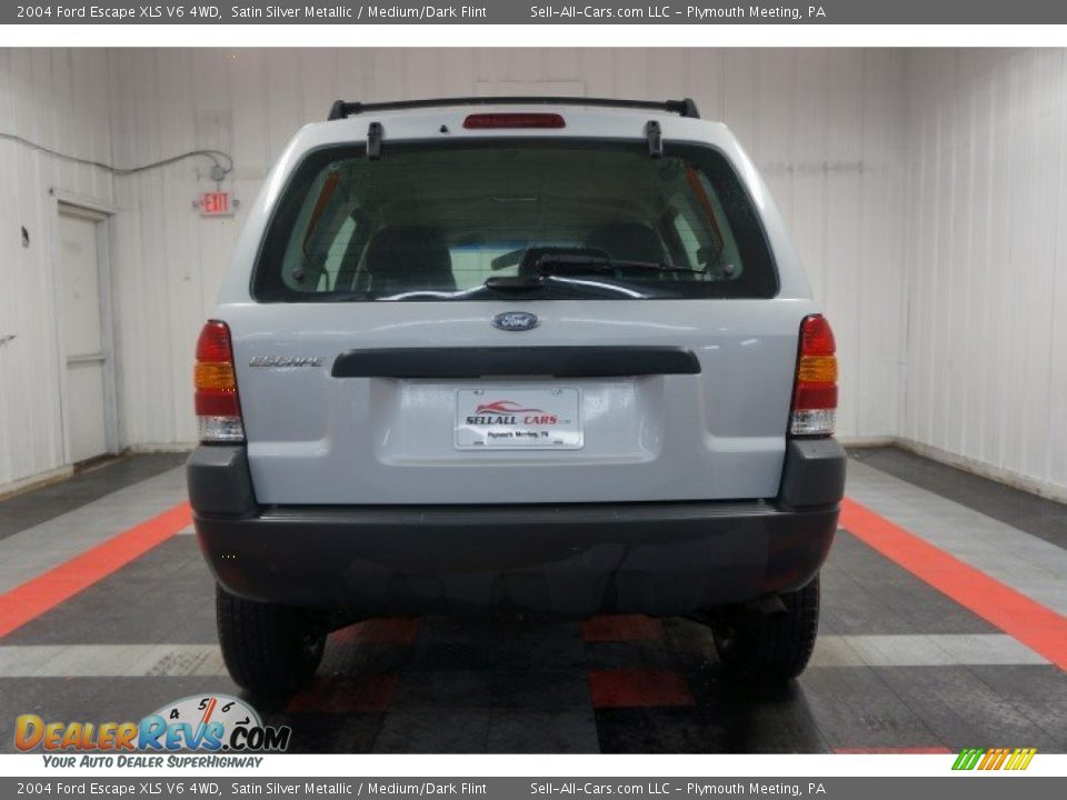 2004 Ford Escape XLS V6 4WD Satin Silver Metallic / Medium/Dark Flint Photo #9