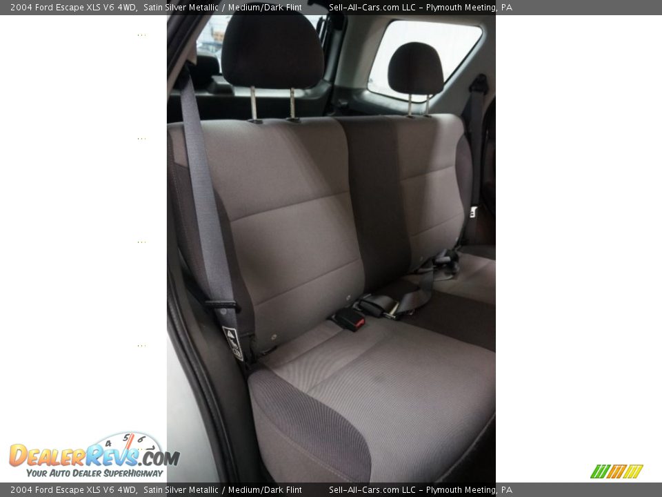 2004 Ford Escape XLS V6 4WD Satin Silver Metallic / Medium/Dark Flint Photo #19