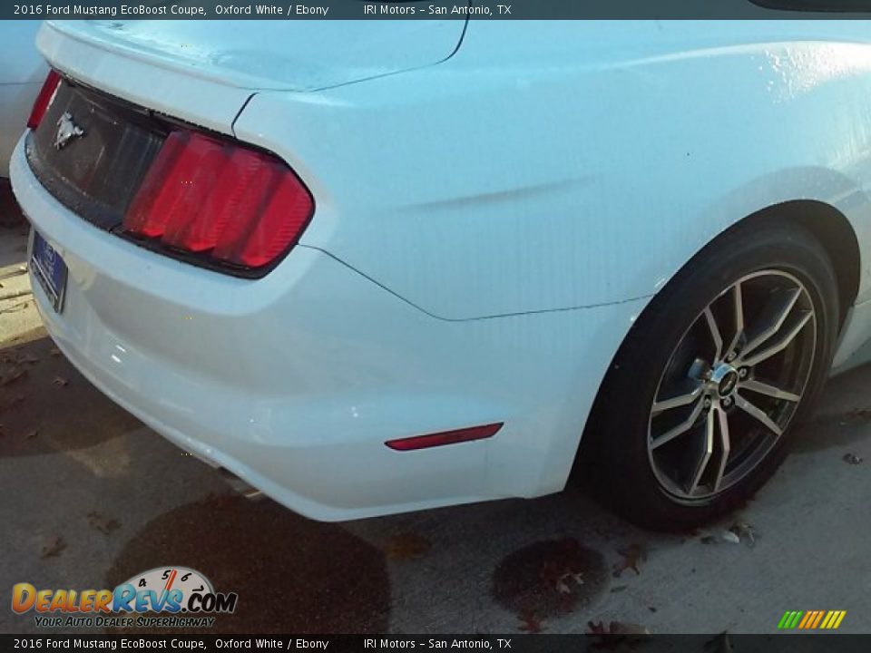 2016 Ford Mustang EcoBoost Coupe Oxford White / Ebony Photo #6