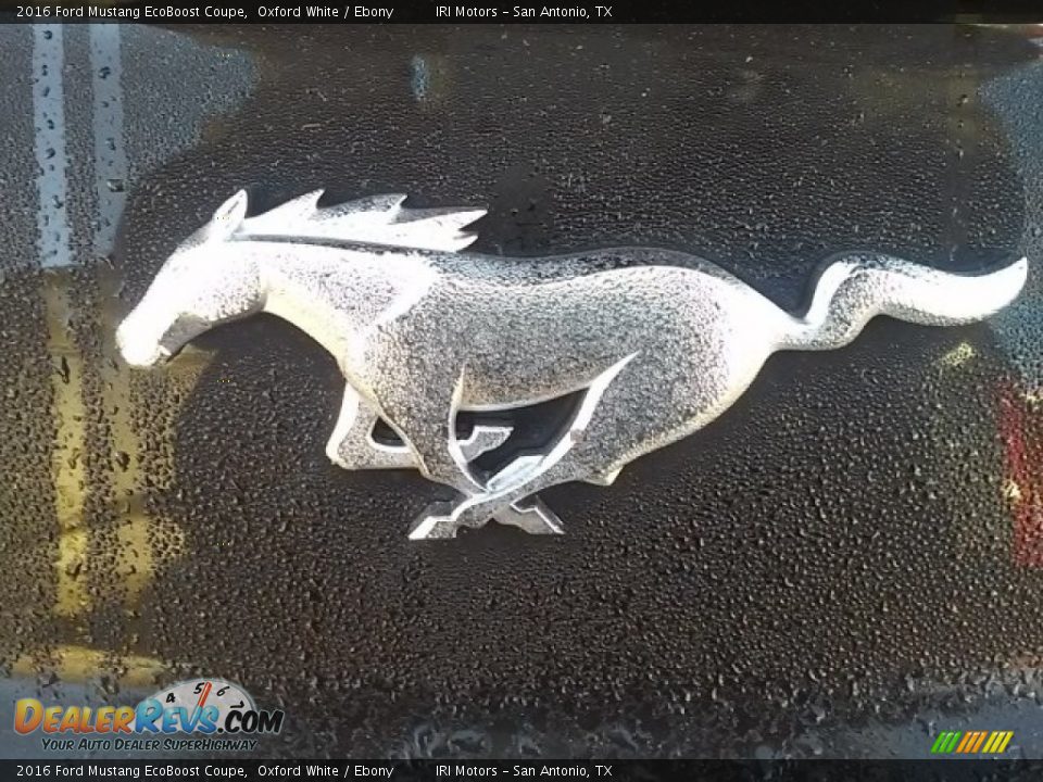 2016 Ford Mustang EcoBoost Coupe Oxford White / Ebony Photo #7