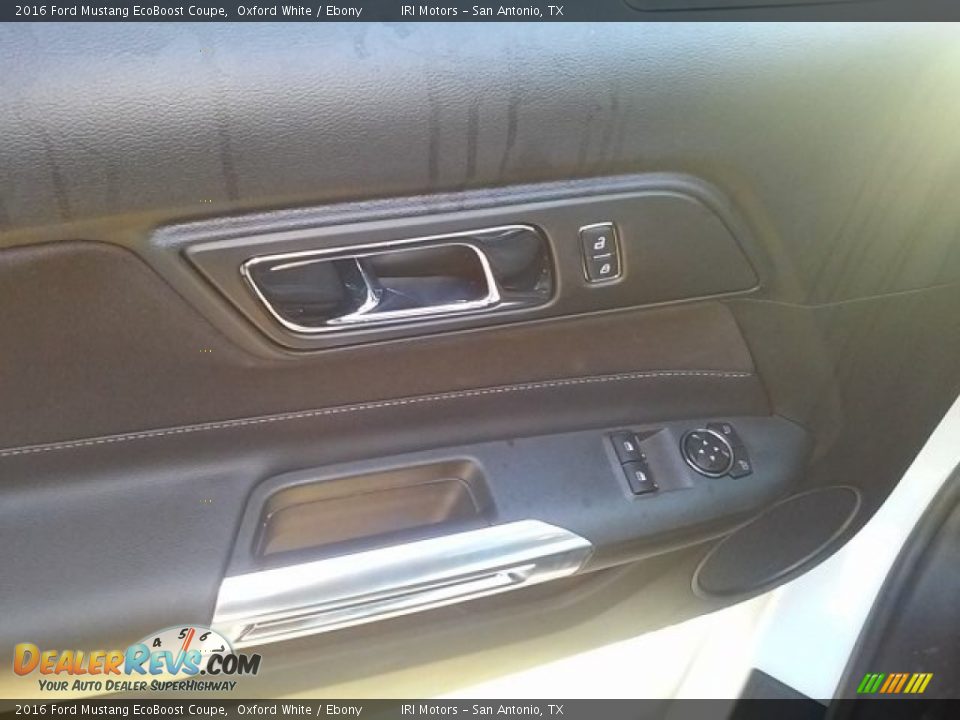 2016 Ford Mustang EcoBoost Coupe Oxford White / Ebony Photo #18